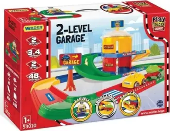 Garazh 2 nivele lodër Wader Play Tracks, 3.4m rrugë, me makina, shumëngjyrësh