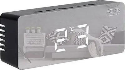 Orë alarmi Camry AD 1189B, ekran LED, tregues temperature, e zezë - 1