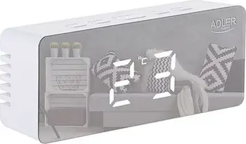 Orë alarmi Camry AD 1189 W, ekran LED, tregues temperature, e bardhë
