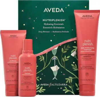 Set për kujdesin e flokëve Aveda Nutriplenish për femra, 100ml Shampon, 100ml Kondicioner, 150ml Leave-in Kondicioner