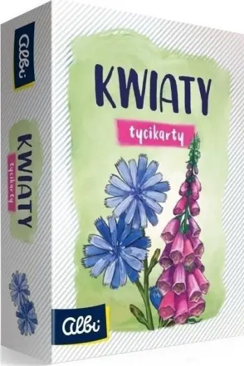 Lojë me letra Albi Tycikarty Flowers, edukative, me lule