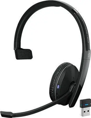 Kufje EPOS ADAPT 200 Mono, USB/Bluetooth, 20kHz, të zeza