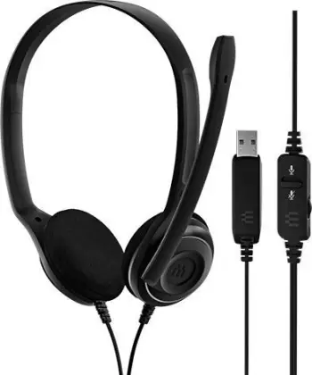 Kufje EPOS PC 8, USB, të zeza
