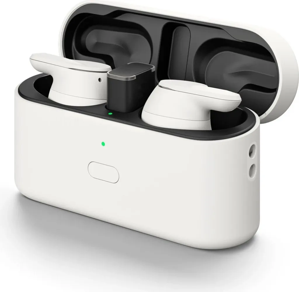 Kufje Bluetooth EPOS Adapt E1, in ear, ANC, të bardha - 3