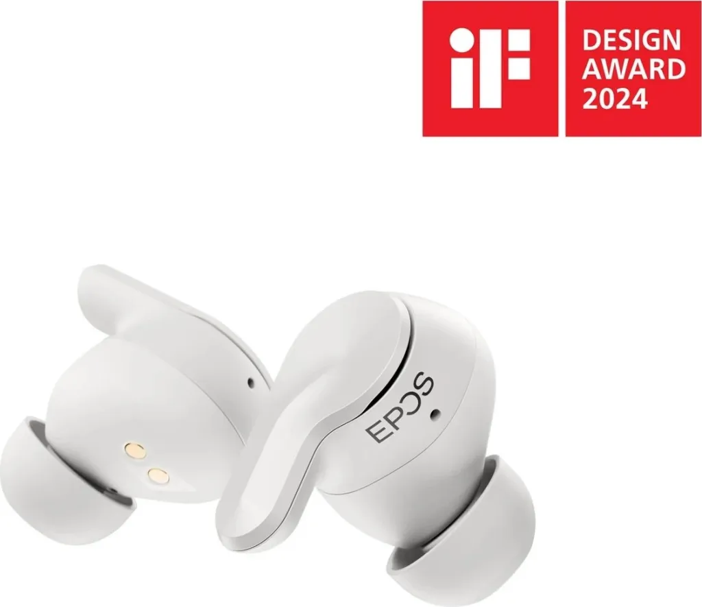 Kufje Bluetooth EPOS Adapt E1, in ear, ANC, të bardha - 21