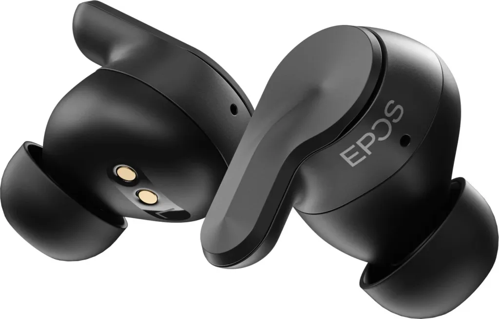 Kufje EPOS ADAPT E1TWS, True Wireless, Bluetooth 5.3, të zeza, me kuti karikimi - 2