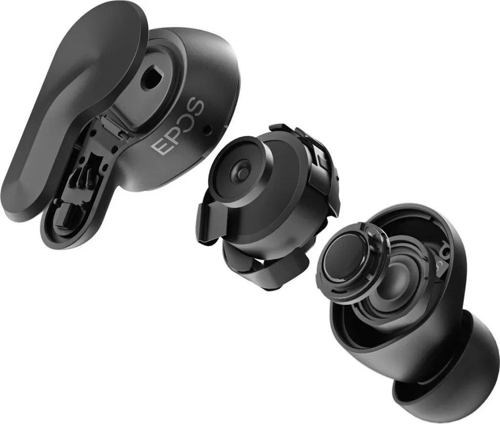 Kufje EPOS ADAPT E1TWS, True Wireless, Bluetooth 5.3, të zeza, me kuti karikimi - 15