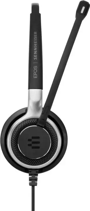 Kufje me mikrofon, EPOS Sennheiser, Impact SC 635 mono 1000642, jack 3.5 mm, kabëll 1.5 m, zi/argjend