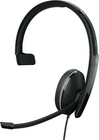 Kufje me mikrofon Epos Adapt 135T, mono, USB A dhe 3.5mm, të zeza