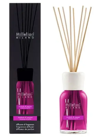 Shpërndarës arome Millefiori Milano Natural Rhubarb & Pepper, 500 ml