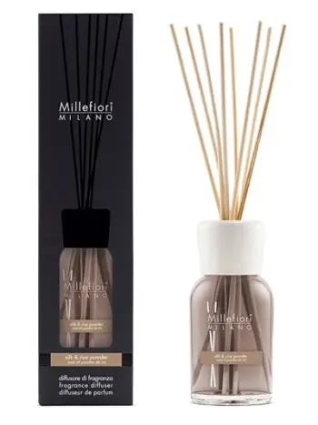 Shpërndarës arome Millefiori Milano Natural Silk & Rice Powder, 500 ml