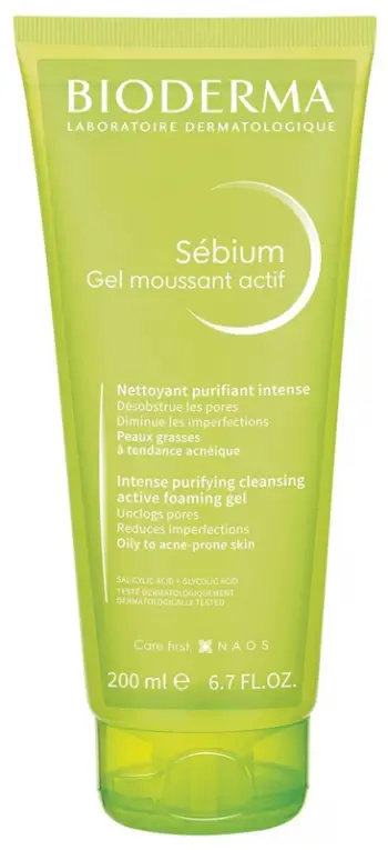 Xhel pastrues Bioderma Sebium Active, 200ml