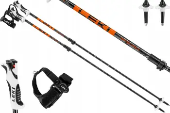 Shufra trekking LEKI DRIFTER VARIO S 90-120, alumini, e zezë, set 2 copë