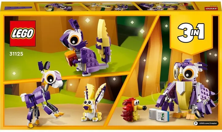 Set LEGO® Creator 3in1 31125 Magic Forest Animals, 175 pjesë - 7