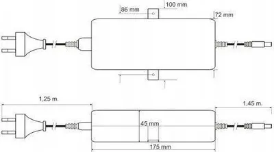 Furnizim energjie Pulsar PSD12070, 12V, 7A, i zi - 2