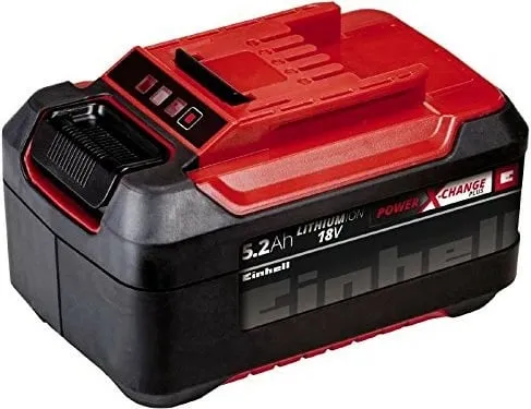 Bateri Einhell Power X-Change 5.2Ah 18V, zi/kuqe - 1