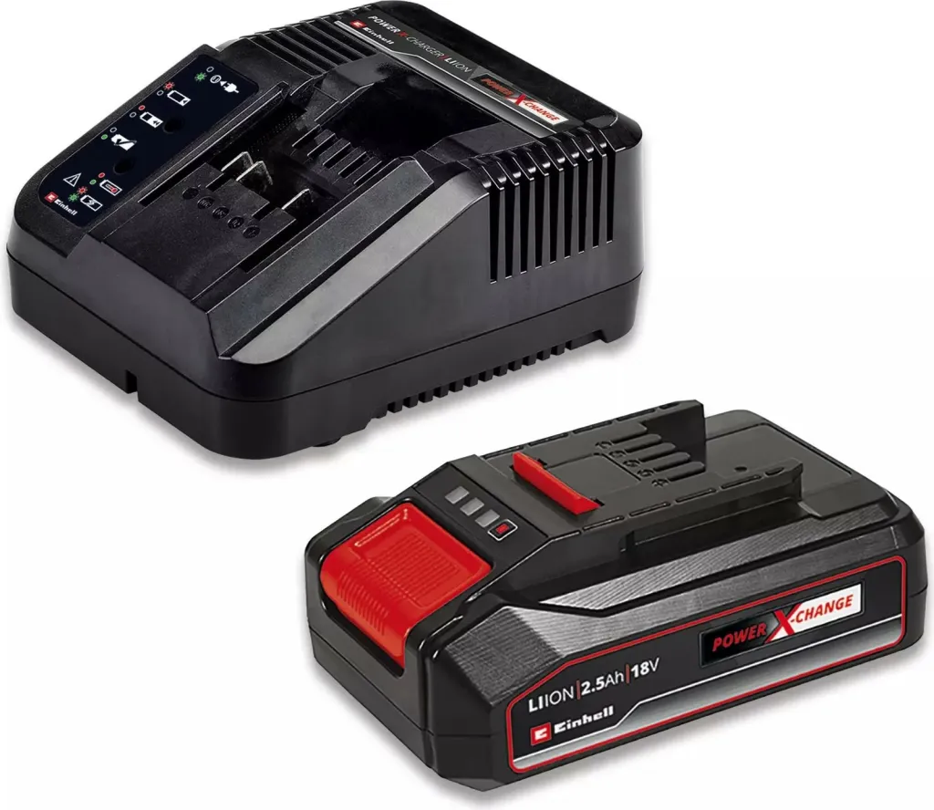 Shurubushe me bateri Einhell TE-CD 18/2 Li 2.5Ah, 18V, e zezë/e kuqe - 6