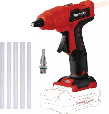 Pistoletë ngjitëse Einhell TE-CG 18 Li Solo, 18V, pa kabllo, zi/kuqe