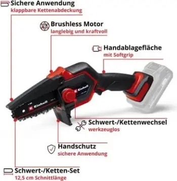 Sharrë krasitëse Einhell GE-PS 18/15 Li BL solo, me bateri