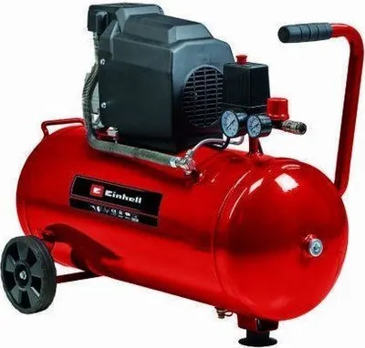 Kompresor ajri Einhell TC-AC 190/50/8, 1500W, depozitë 50L, i kuq e zi - 1