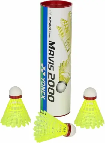 Top badminton Yonex Mavis M-350, plastik, qëndrueshmëri e lartë, i bardhë