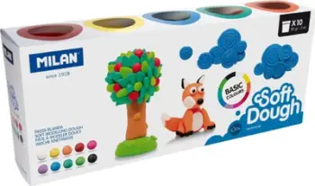 Plastelinë Milan Basic Play-Doh, 85g, 10 ngjyra