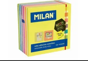 Letra për shënime Milan Neon, 76x76 mm