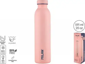 Shishe termike Milan, 591 ml, rozë