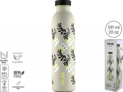 Termus Milan Thermal Bottle Wallpaper, 591ml, beige - 1