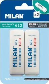 Set goma Milan 612, 2 copë, të bardha - 1