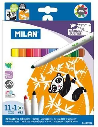 Marker Milan + gomë, 11 copë