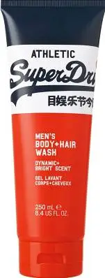 Shampo për flokë dhe trup Superdry Athletic, 250 ml