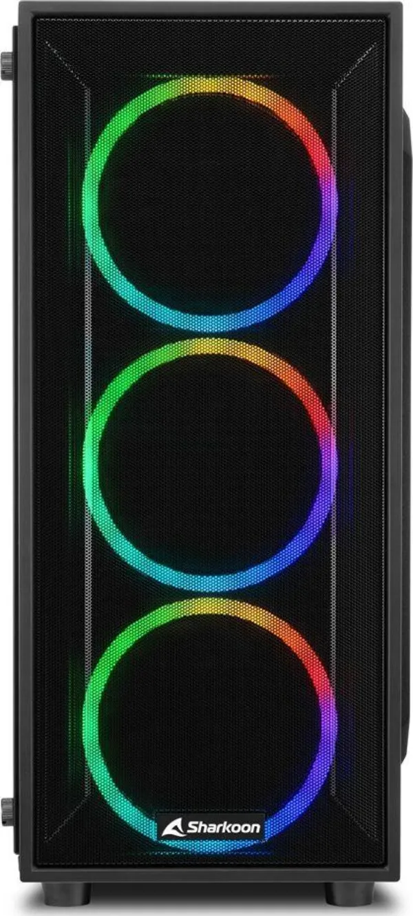 Kasë Sharkoon Sharkoon TG4M RGB ATX, e zezë - 2
