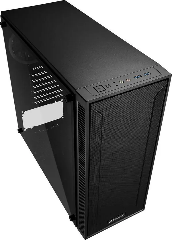 Kasë Sharkoon Sharkoon TG4M RGB ATX, e zezë - 3