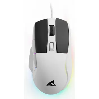 Maus Gaming Sharkoon Shark SGM35 / Optik / 6 Tasta / 6400 DPI – Bardhë