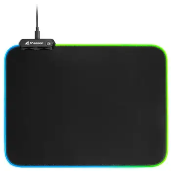 Mauspad Gaming Sharkoon with RGB Lighting / 360×270×3 mm – Zezë