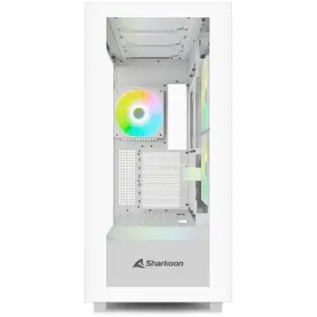 Kasë Midi Sharkoon Rebel C60, RGB, e bardhë