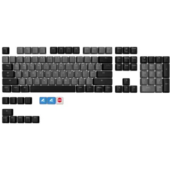 Aksesor për tastierë Sharkoon SKILLER SAC20 / US ANSI layout / 114 copë – Zezë