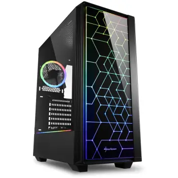 Kasë Midi Sharkoon RGB LIT 100