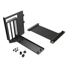 Sharkoon Rebel C Series Vertical Graphics Card Kit 4.0 – Mount with PCIe 4.0 Riser Cable (Black, for Rebel C50 ATX Case)