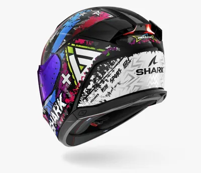 Helmetë Shark i3 Hellcat, e zezë/kaltër, M - 2