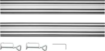 Set shina udhëzuese, bashkues dhe kapëse Graphite, të argjendta