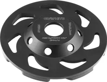 Disk prerës diamant Graphite 57H801, 125mm, 22.2mm, gri