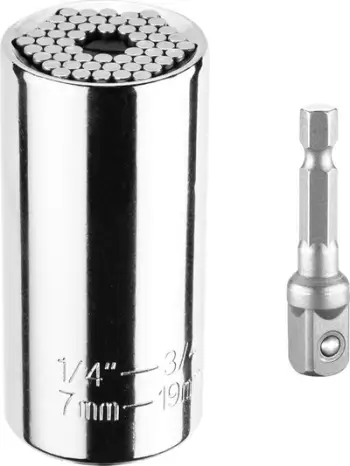 Kokë çelësi universale Graphite, 7-19 mm, 1/4"-3/4", metalike