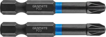 Set maje për kaçavidë Graphite, 2 copë, PZ3 x 50 mm, të zeza