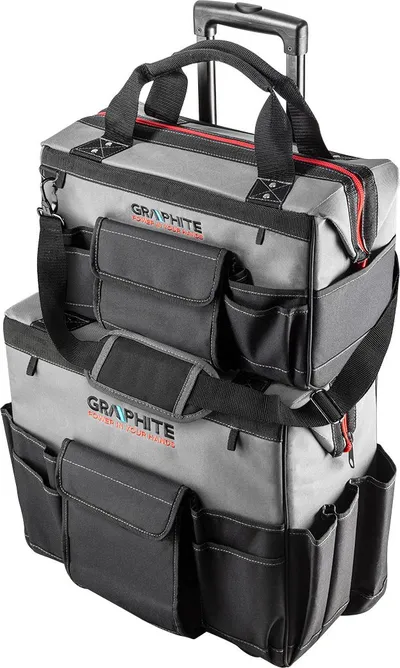 Çanta veglash Graphite 58G088, e zezë / hirtë - 1