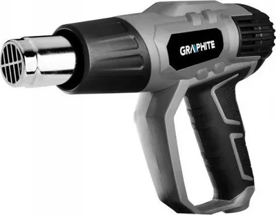 Pistoletë termike Graphite 59G526, 2000W, me aksesorë, gri - 1