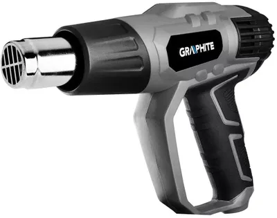 Pistoletë termike Graphite 59G526, 2000W, me aksesorë, gri - 2