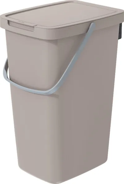 Kosh mbeturinash SYSTEMA Q Collect, 20L, plastike, kafe e çelët - 1