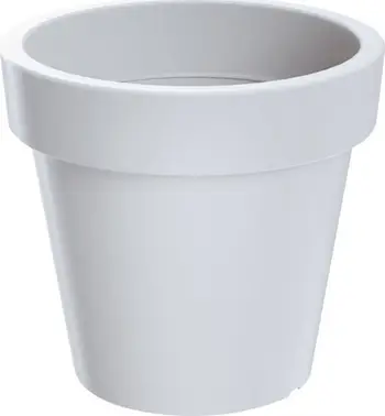 Vazo lulesh Prosperplast Lofly DLOF135, plastike, për ambiente të brendshme dhe të jashtme, e bardhë